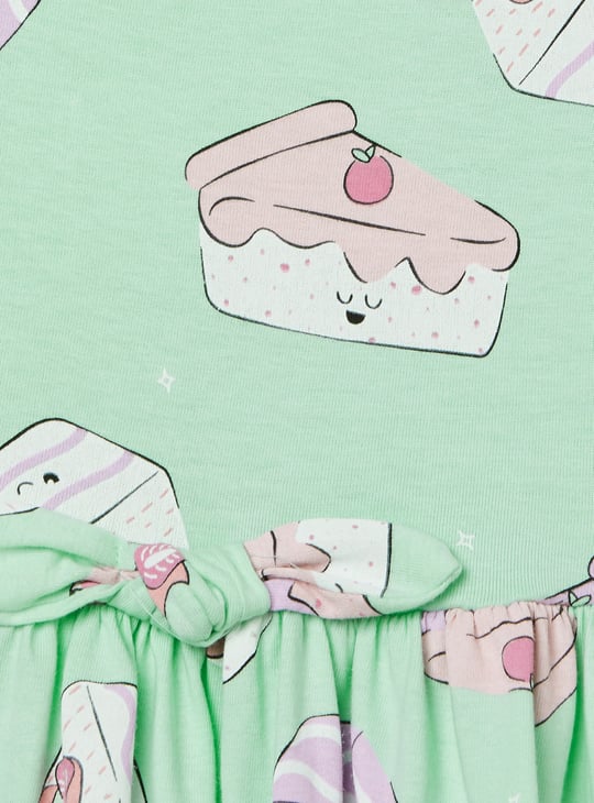 Girls Printed A-line Dress