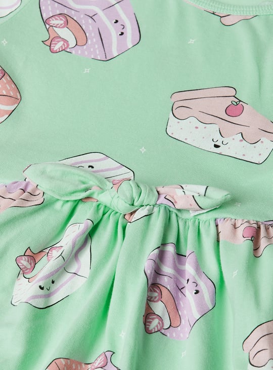 Girls Printed A-line Dress