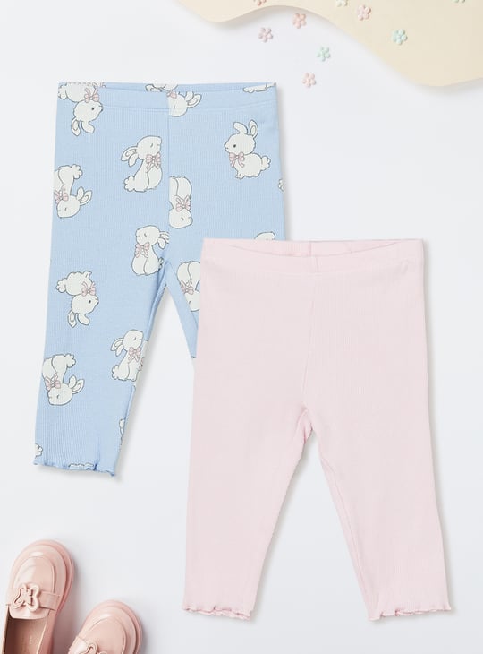 Girls Assorted Leggings - Pack of 2