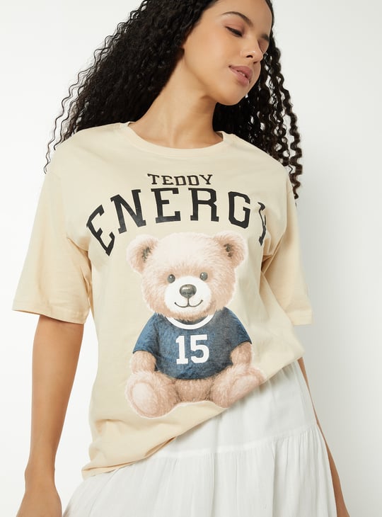 Women Printed Oversized T-shirt