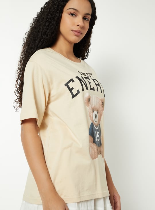 Women Printed Oversized T-shirt