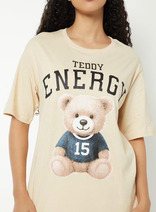 Women Printed Oversized T-shirt