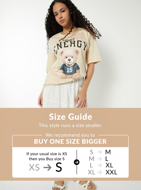 Women Printed Oversized T-shirt