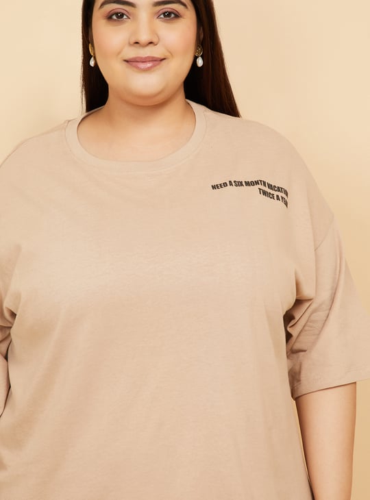 ALAYA F x URB_N Women Printed Oversized T-shirt