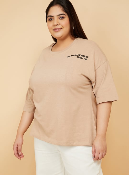 ALAYA F x URB_N Women Printed Oversized T-shirt