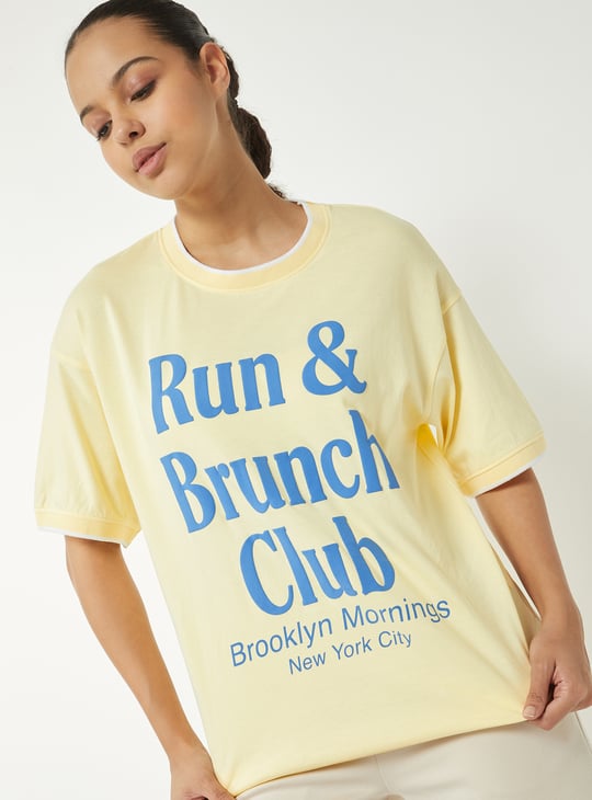 Women Printed Oversized T-shirt