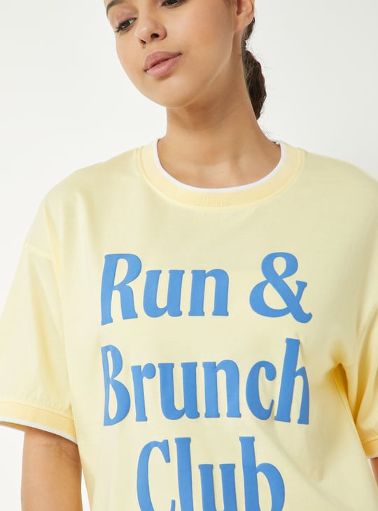 Women Printed Oversized T-shirt