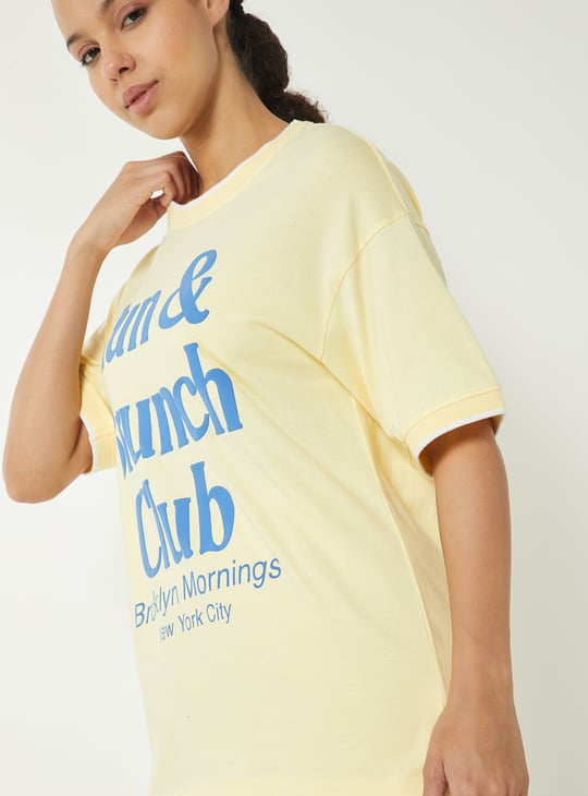 Women Printed Oversized T-shirt