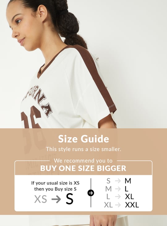 Women Printed Boxy Fit Sports T-shirt