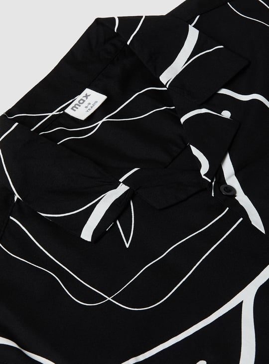 Boys Printed Oversized Resort Shirt