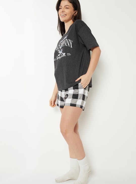 Women Bugs Bunny Shorts Set