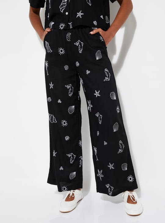 ALAYA F x URB_N Women Embroidered Trousers