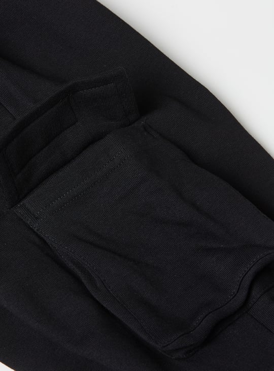 Boys Solid Cargo Joggers