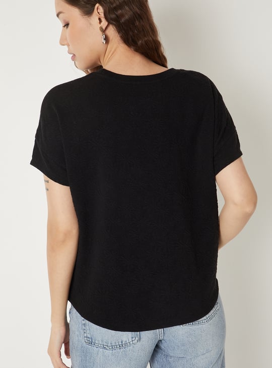 Women Solid Textured Top