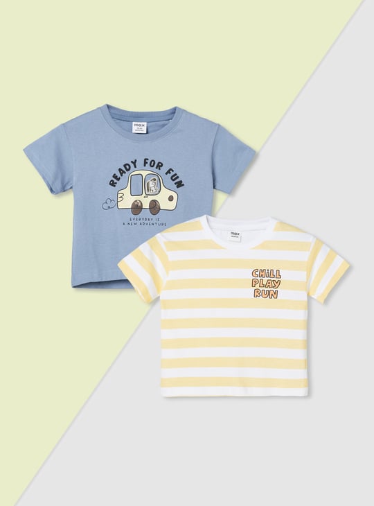 Boys Assorted T-shirt - Pack of 2