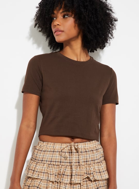 ALAYA F x URB_N Women Solid Crop Top