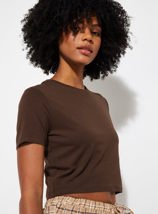 ALAYA F x URB_N Women Solid Crop Top