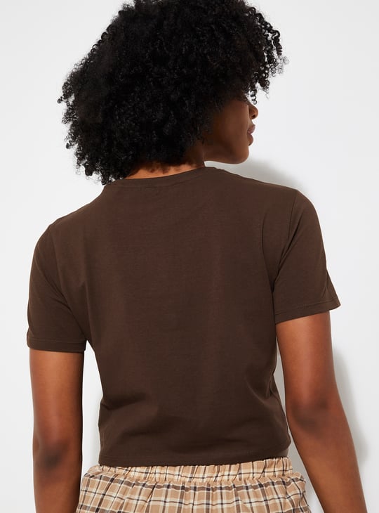 ALAYA F x URB_N Women Solid Crop Top