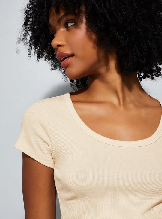 ALAYA F x URB_N Women Ribbed Crop Top