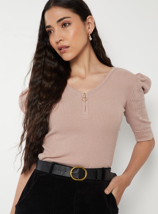 Women Ribbed Top