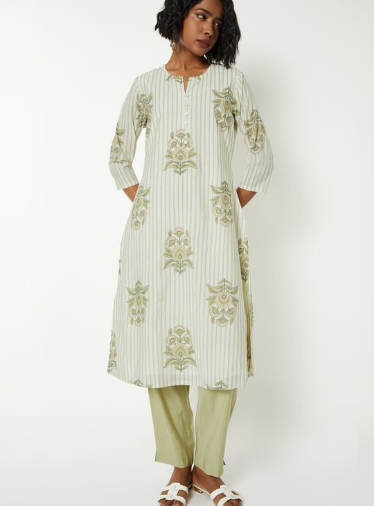 Women Printed Straight Kurta Set