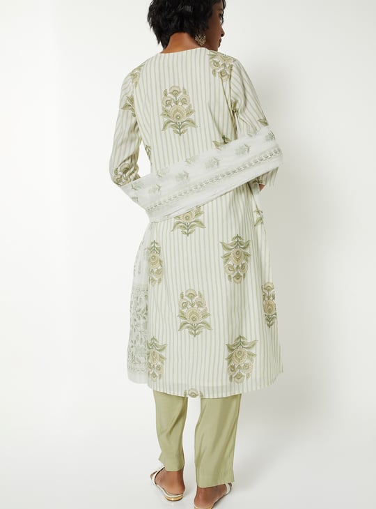 Women Printed Straight Kurta Set
