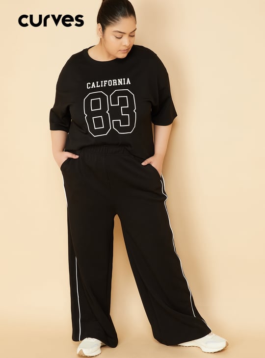 Women Printed Boxy Fit Sports T-shirt