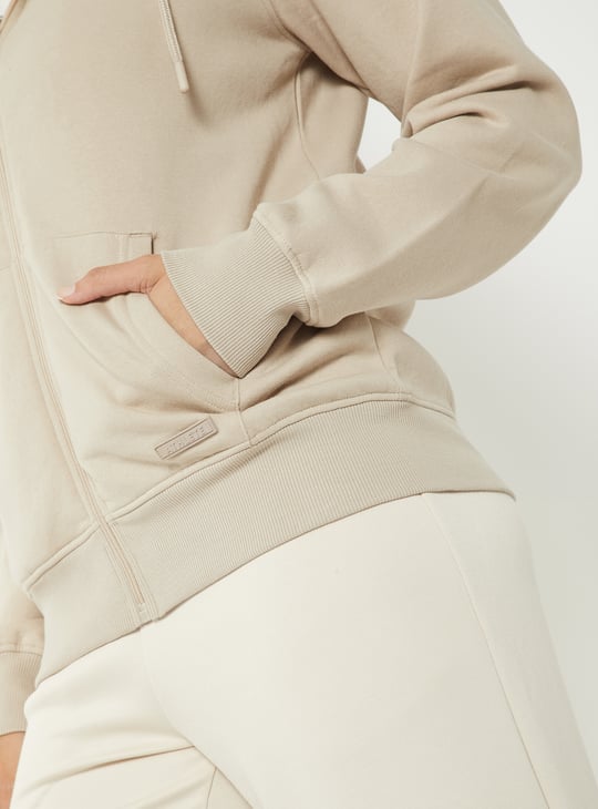Women Solid Hooded Jacket