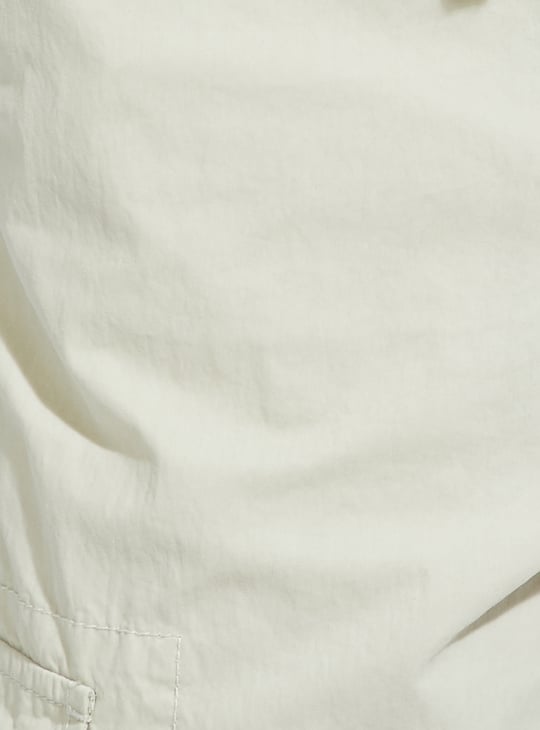 URB_N Men Solid Relaxed Fit Parachute Cargos