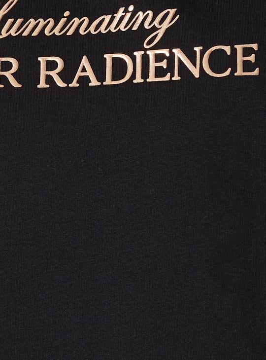 Women Typographic Print T-shirt