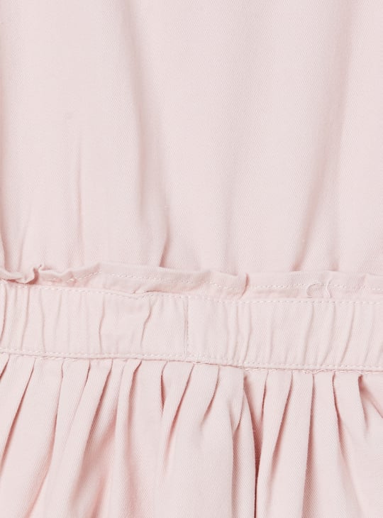 Girls Solid A-line Dress