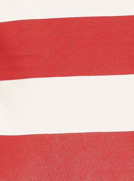 Women Striped Athleisure T-shirt