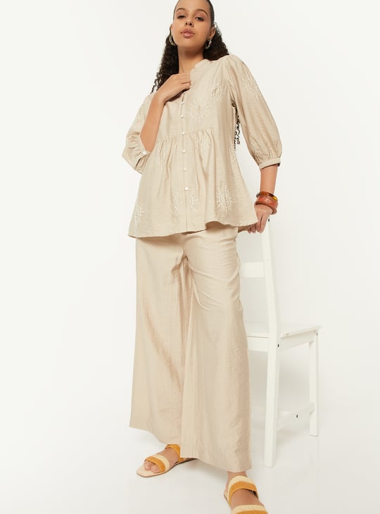 Women Solid Palazzo