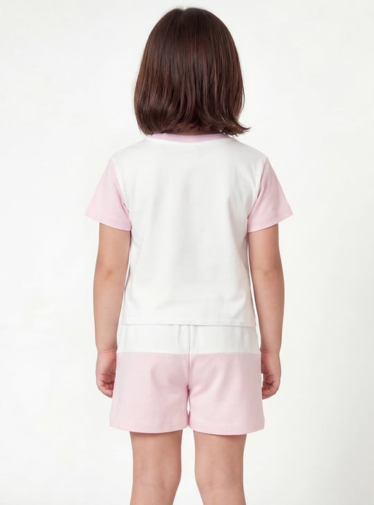 Girls Lilo & Stitch Printed Shorts Set