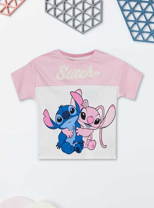 Girls Lilo & Stitch Printed Shorts Set