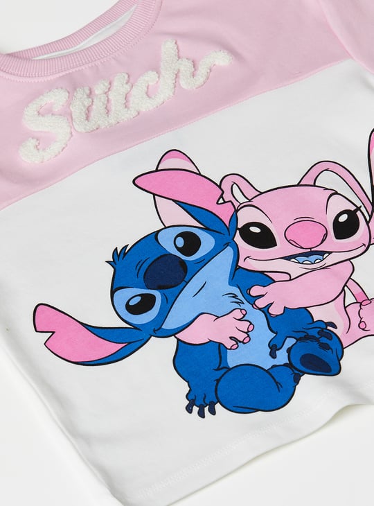 Girls Lilo & Stitch Printed Shorts Set