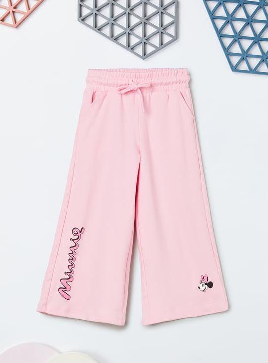 Girls Minnie Mouse Print T-shirt and Track Pants Set