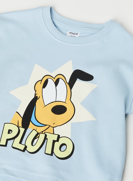 Boys Pluto Printed Shorts Set