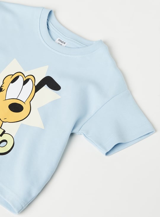 Boys Pluto Printed Shorts Set