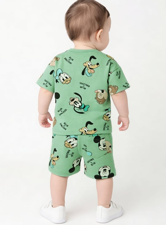 Boys Mickey & Friends Print Shorts Set