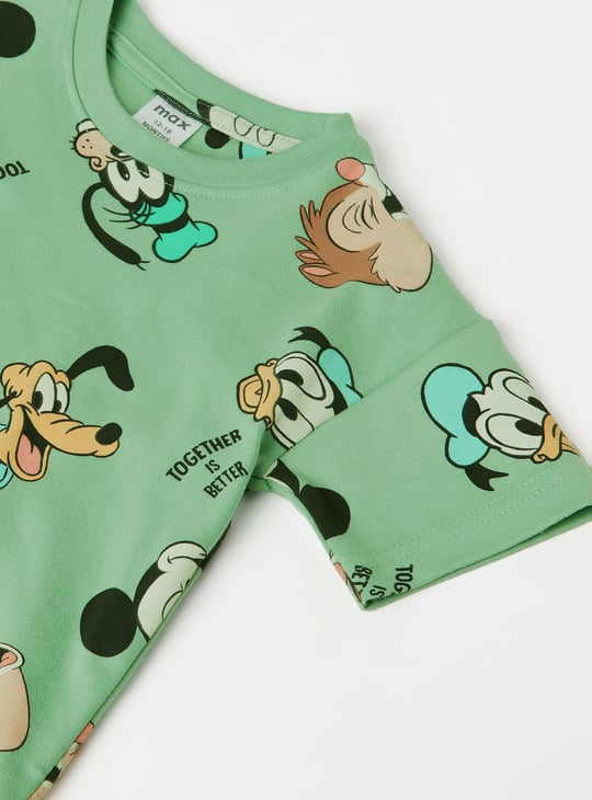 Boys Mickey & Friends Print Shorts Set