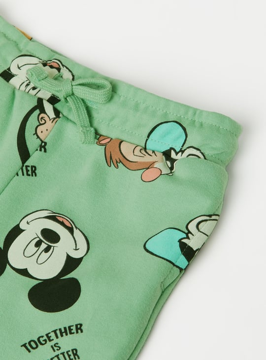 Boys Mickey & Friends Print Shorts Set