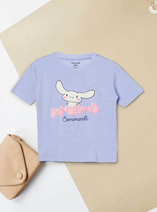 Girls Chennille Embroidered Print T-shirt