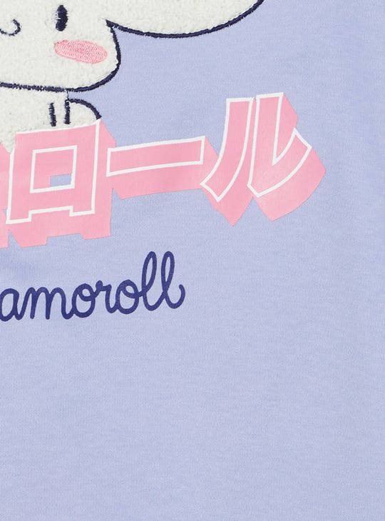 Girls Chennille Embroidered Print T-shirt