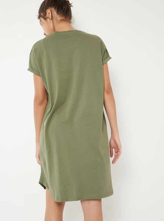 Women Graphic Printed Nightdress