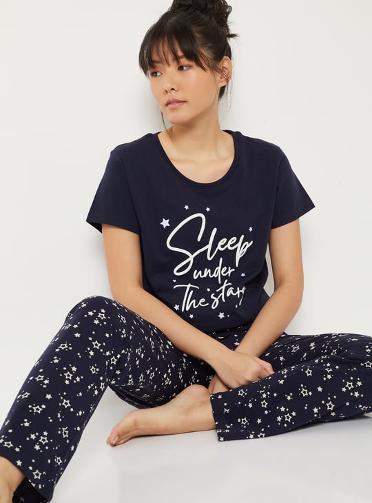 Women Printed PJ Set