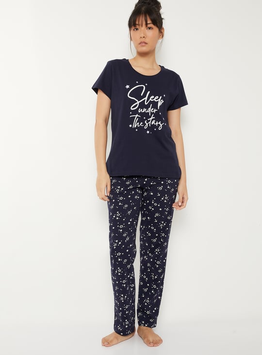 Women Printed PJ Set