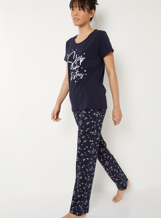 Women Printed PJ Set