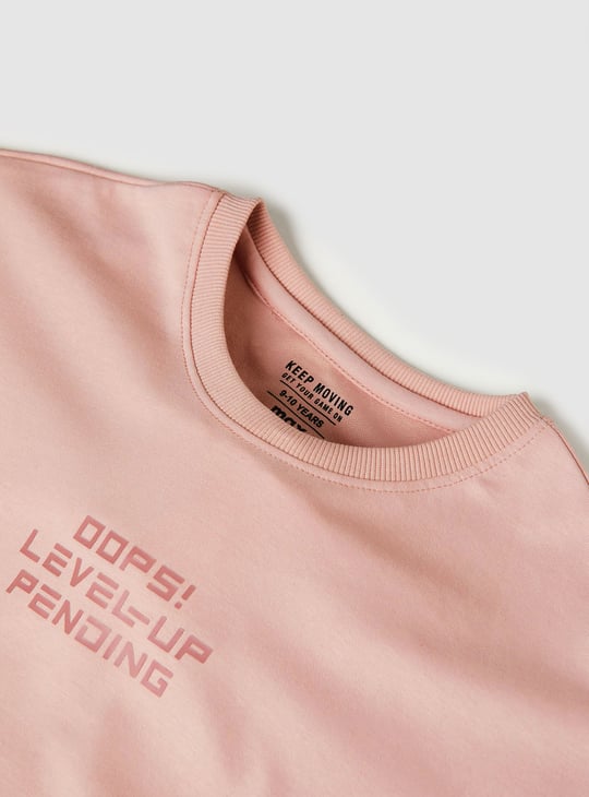 Boys Printed Oversized T-shirt
