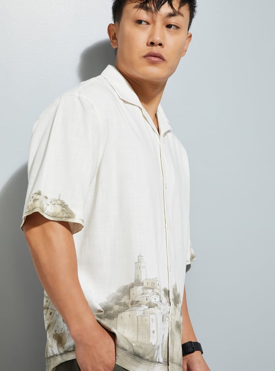 URB_N Men Printed Shirt